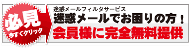 迷惑メールでお困りの方必見！迷惑メールフィルタサービス